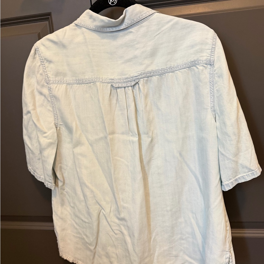 Cato Light Blue Chambray Button-Down Shirt